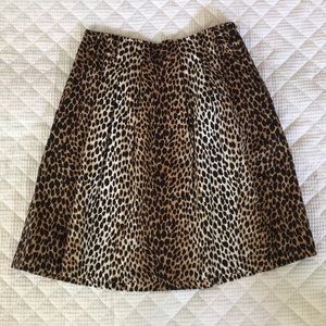 White House | Black Market Leopard print Skirt